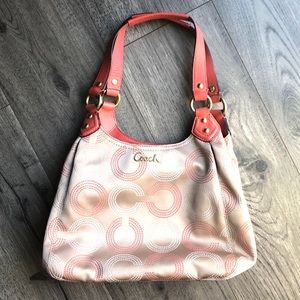 Purse & wallet COACH Ashley Dotted Op Art Hobo bag
